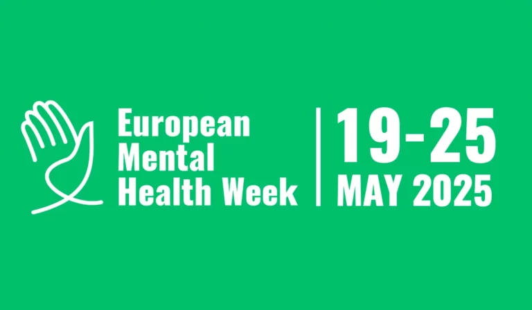 European Mental Health Week 19-25 May 2025 on a Green background